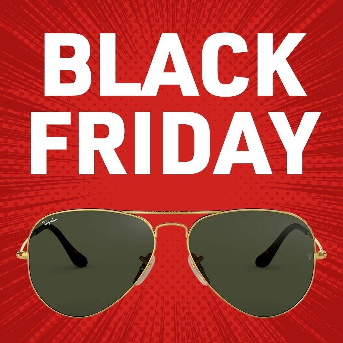 レイバンやオークリーなど人気ブランドのサングラスもラインナップ【Amazonブラックフライデー】