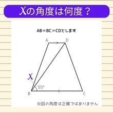【角度当てクイズ Vol.991】xの角度は何度？