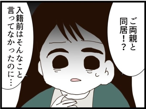 【漫画】え…義実家で義両親と同居？ 入籍前に言ってほしかった【ハイスぺ夫と子連れ再婚 Vol.1】の画像