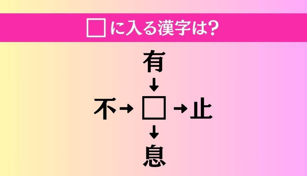 【穴埋め熟語クイズ Vol.4563】□に漢字を入れて4つの熟語を完成させてください
