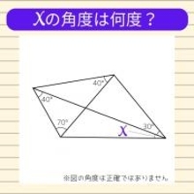 【角度当てクイズ Vol.688】xの角度は何度？