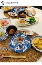 安藤優子、愛犬との銀杏並木散歩と手作り料理で充実の休日を公開