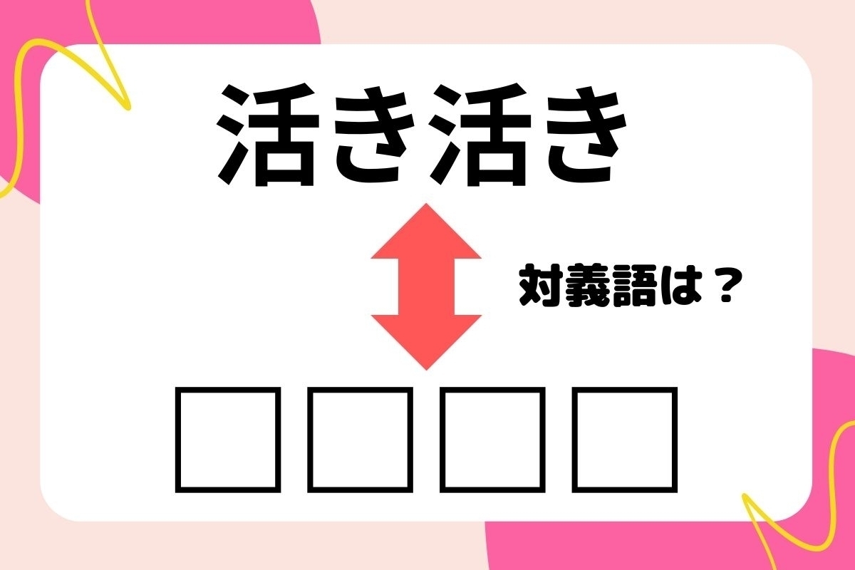 【対義語クイズ】反対の意味を持つ言葉わかりますか？＜Vol.243＞