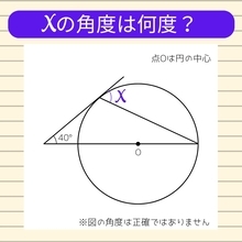【角度当てクイズ Vol.2192】xの角度は何度？