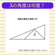 【角度当てクイズ Vol.2336】xの角度は何度？