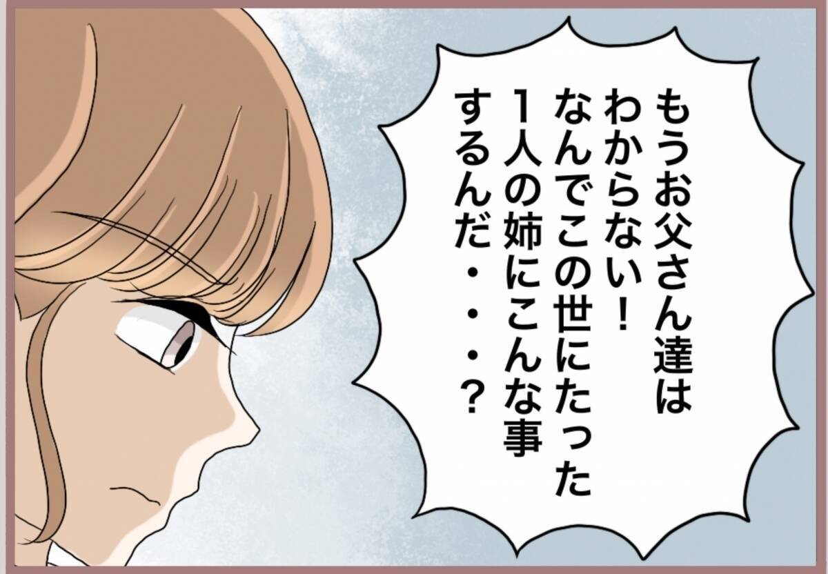 【漫画】たった一人の姉になぜ嫌がらせを？両親も愛想を尽かす【妹の人生が大転落 Vol.88】