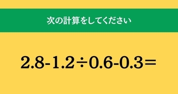 大人ならわかる？ 小学校の「算数」問題＜Vol.2302＞