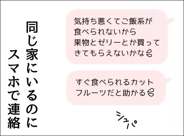 「「私の食事は？」発熱の妻の様子を一度も見に来ない夫にイライラ」の画像