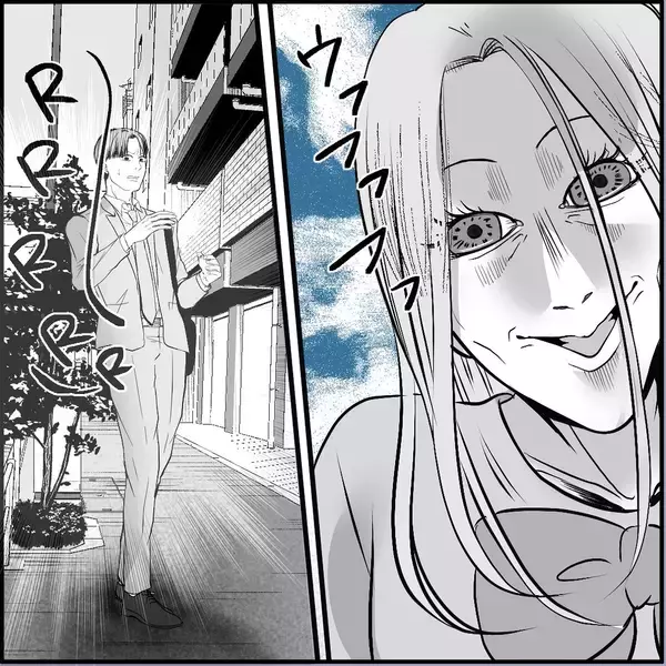 「【漫画】「偶然じゃなくて運命？」どこまでも着いてくる…キツい！【絶望のマリィさん Vol.34】」の画像