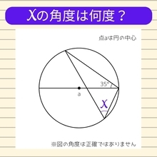 【角度当てクイズ Vol.1069】xの角度は何度？