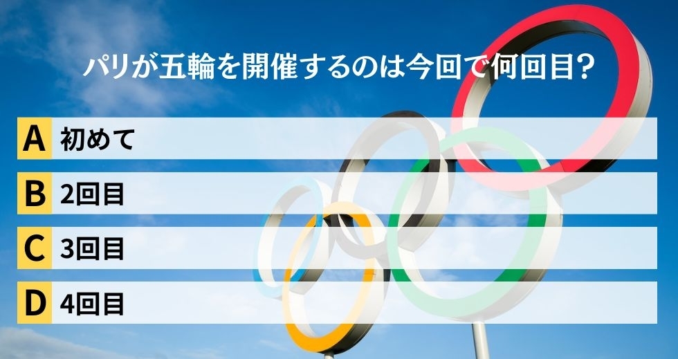 がんばれニッポン！ 2024年パリ五輪クイズ＜Vol.6＞