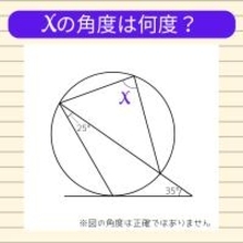 【角度当てクイズ Vol.2170】xの角度は何度？