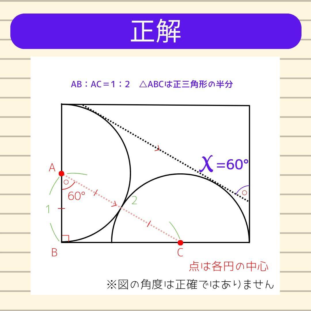 【角度当てクイズ Vol.2213】xの角度は何度？＜全3問＞