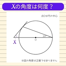 【角度当てクイズ Vol.1940】xの角度は何度？