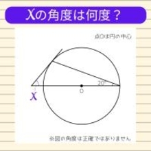 【角度当てクイズ Vol.1940】xの角度は何度？