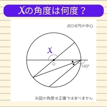【角度当てクイズ Vol.2046】xの角度は何度？