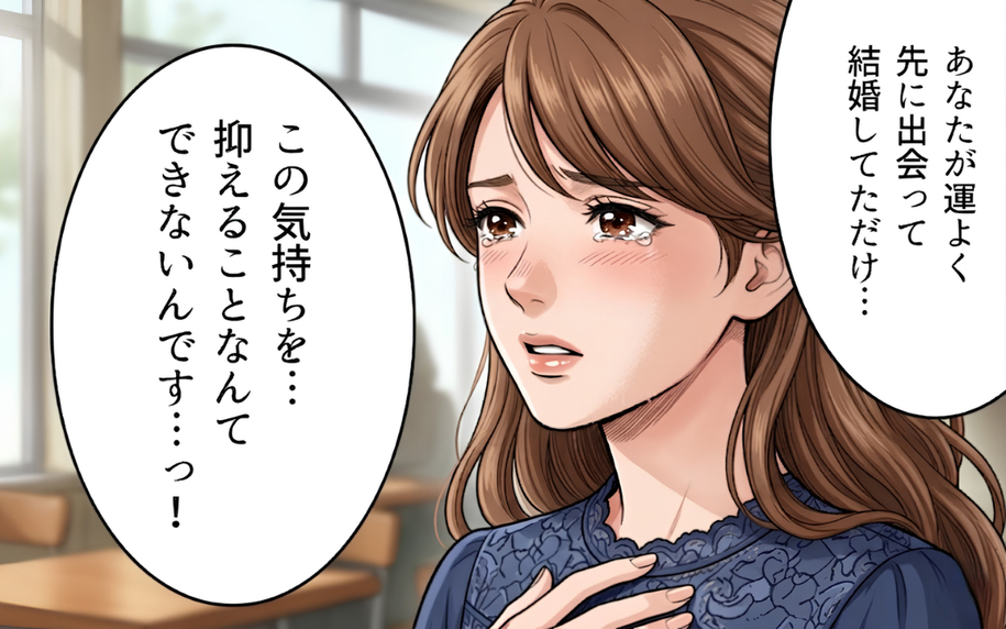 「この感情を抑えきれない…！」もし出会う順番が違っていたら、と主張する彼女に夫の反応は？