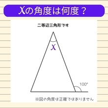 【角度当てクイズ Vol.100】xの角度は何度？