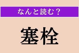 【難読漢字】「塞栓」正しい読み方は？「塞栓症」など、病気に関係する言葉です