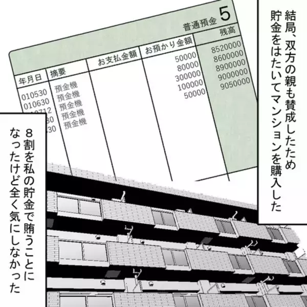 「妻の8割負担でマンションを購入　「二人のために買った」と妻、意に介さず」の画像