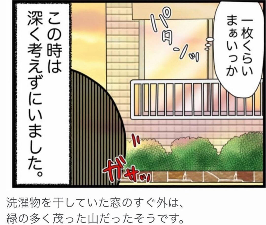 漫画 干していた下着が消えた しかも私のだけ 下着泥棒の正体にびっくり Vol 1 エキサイトニュース