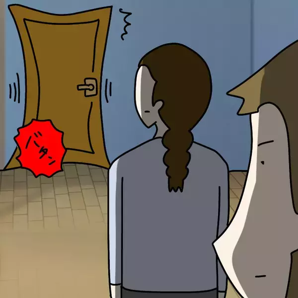 「【漫画】ヤバ美が素直に従い、そそくさと家を出ていく私の迫力！【非常識な女がウチにきた Vol.91】」の画像