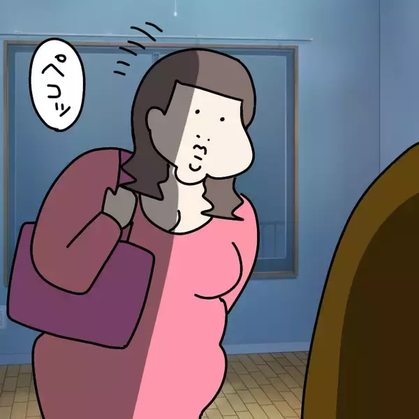 「【漫画】ヤバ美が素直に従い、そそくさと家を出ていく私の迫力！【非常識な女がウチにきた Vol.91】」の画像