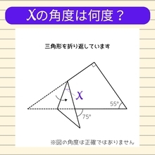 【角度当てクイズ Vol.1003】xの角度は何度？