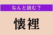 【難読漢字】「懐裡」正しい読み方は？「胸のうち」という意味です