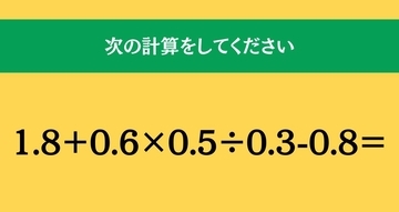 大人ならわかる？ 小学校の「算数」問題＜Vol.2380＞