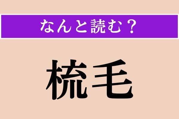 【難読漢字】「梳毛」「内懐」「負げる」読める？