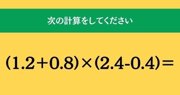 大人ならわかる？ 小学校の「算数」問題＜Vol.2650＞