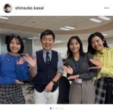 笠井信輔アナ、「男おばさん」復帰に笑顔　フジ新人アナたちと初対面も