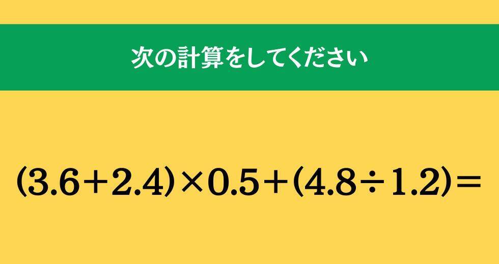 大人ならわかる？ 小学校の「算数」問題＜Vol.1428＞