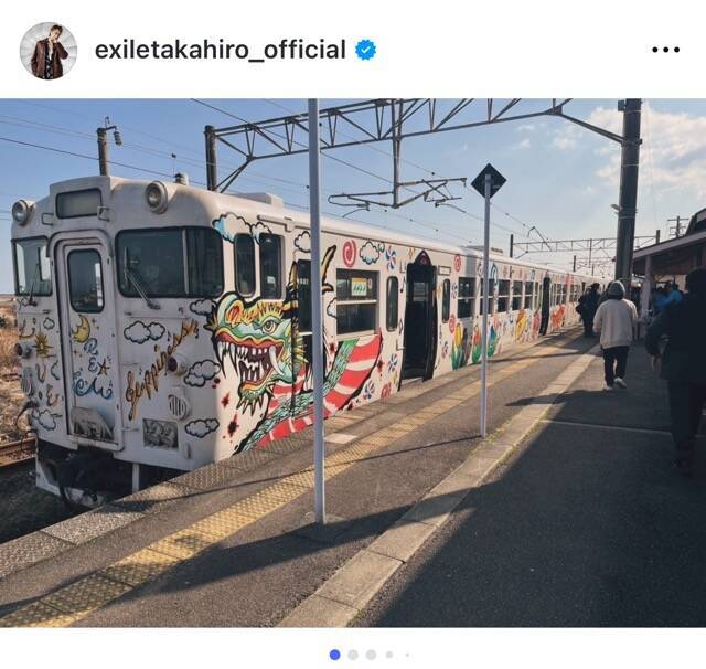 EXILE TAKAHIRO、デザインした列車「Choo Choo 西九州TRAIN」がラストラン