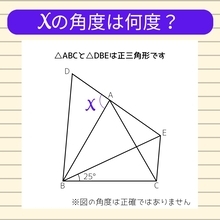 【角度当てクイズ Vol.813】xの角度は何度？