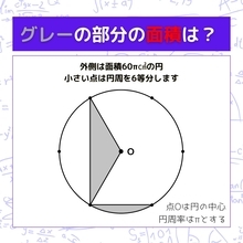 【図形問題】グレーの部分の面積を求めよ！＜Vol.1558＞