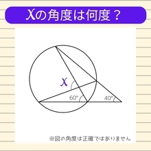 【角度当てクイズ Vol.937】xの角度は何度？