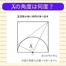 【角度当てクイズ Vol.1067】xの角度は何度？