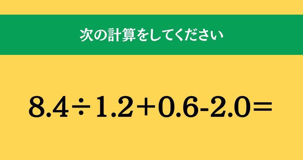 大人ならわかる？ 小学校の「算数」問題＜Vol.1642＞