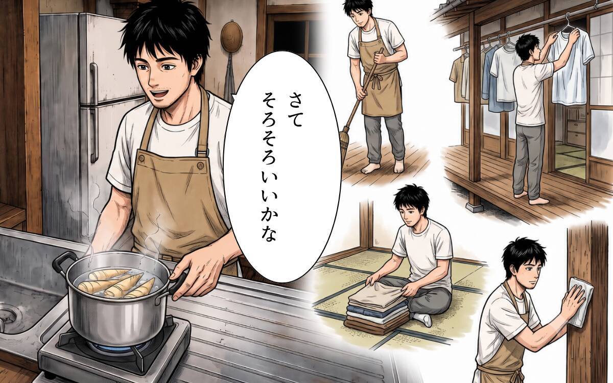 「助けてくれたお礼にタケノコご飯を」山に呼びかけたら、まさかの大食いヤマヒメが出現