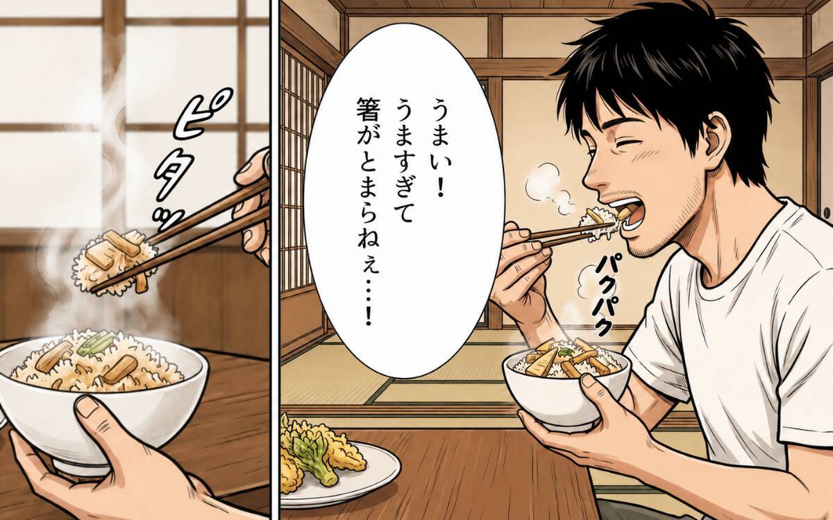 「助けてくれたお礼にタケノコご飯を」山に呼びかけたら、まさかの大食いヤマヒメが出現