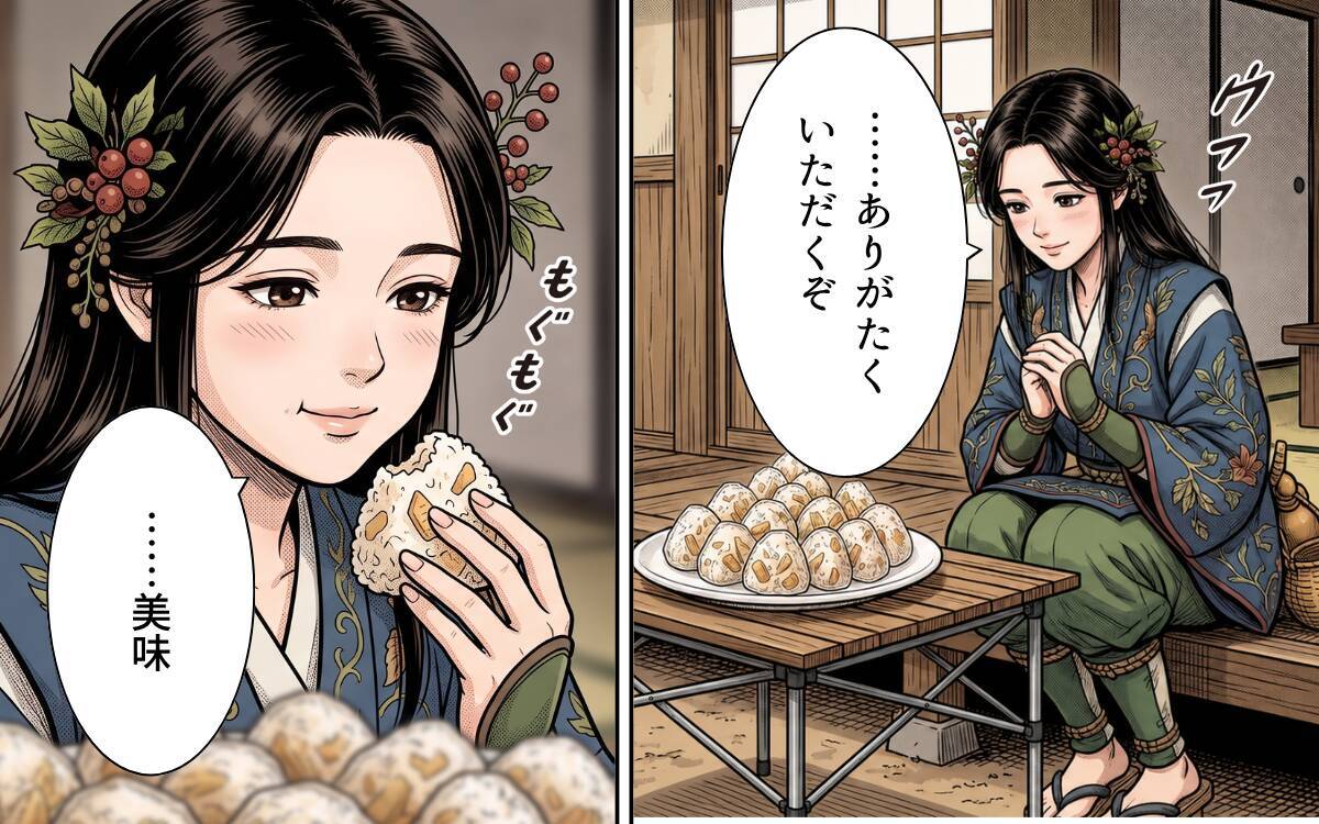 「助けてくれたお礼にタケノコご飯を」山に呼びかけたら、まさかの大食いヤマヒメが出現