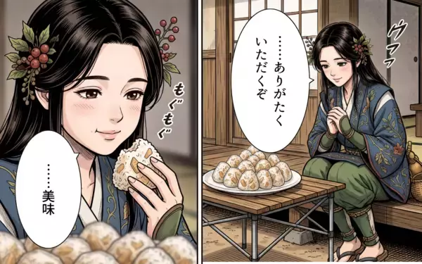 「「助けてくれたお礼にタケノコご飯を」山に呼びかけたら、まさかの大食いヤマヒメが出現」の画像