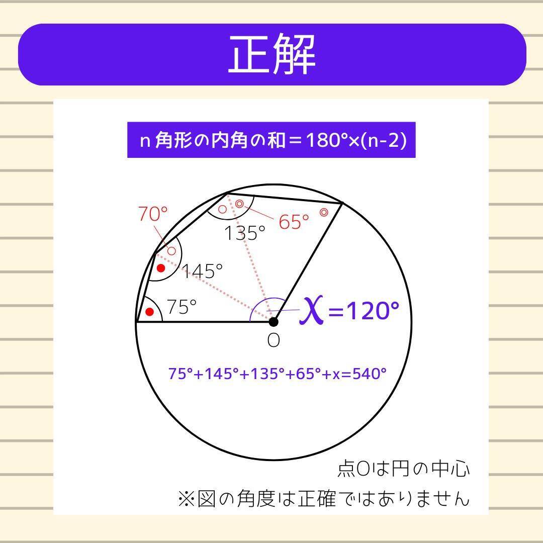 【角度当てクイズ Vol.1891】xの角度は何度？＜全3問＞