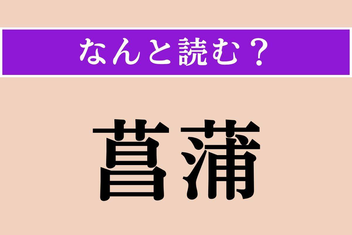 【難読漢字】「菖蒲」正しい読み方は？ 水辺の湿地に自生する植物です