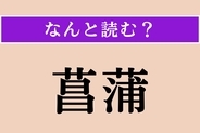 【難読漢字】「菖蒲」正しい読み方は？ 水辺の湿地に自生する植物です