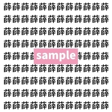 【漢字探し】ずらっと並んだ「薛」の中にまぎれた別の漢字一文字は？