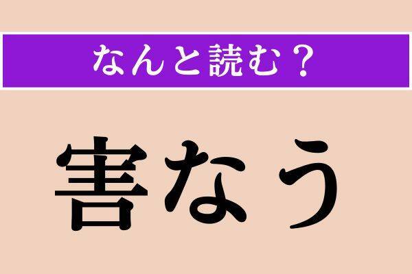 【難読漢字】「害なう」「邁進」「筐体」読める？
