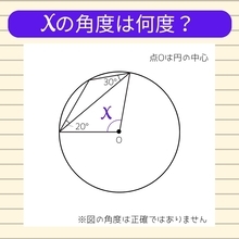 【角度当てクイズ Vol.2518】xの角度は何度？